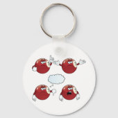 Cartoon Billard Ball Sleutelhanger (Voorkant)