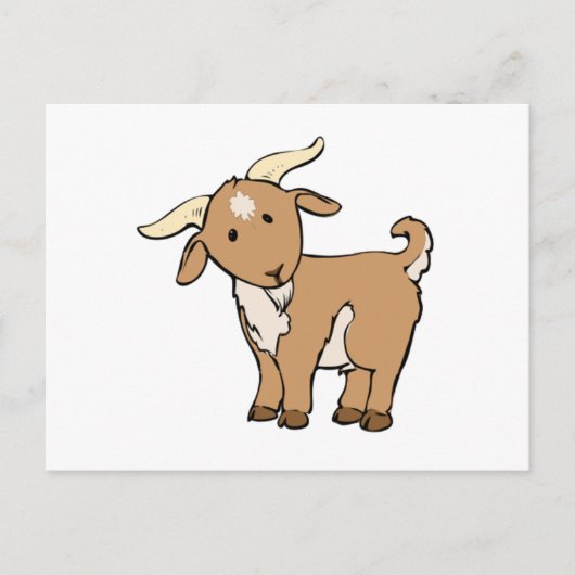 Cartoon Billy Goat Briefkaart (Voorkant)