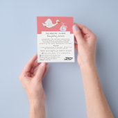 Cartoon Bird & Baby, Babysitter, Daycare, Nursery Flyer (Hand)