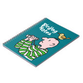 Cartoon Bird Watcher & Bird Notitieboek (Linkerzijde)