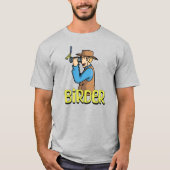Cartoon Birder T-shirt (Voorkant)