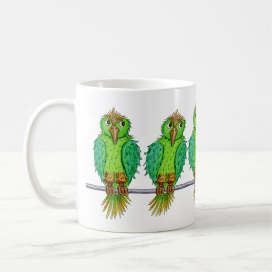 Cartoon Birds Koffiemok (Links)
