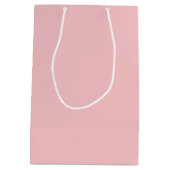 Cartoon Birthday Girl op Blush Pink Medium Cadeauzakje (Achterkant)