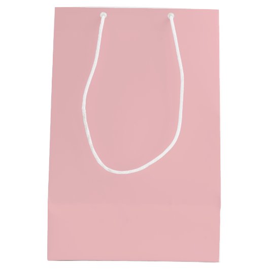 Cartoon Birthday Girl op Blush Pink Medium Cadeauzakje (Achterkant)