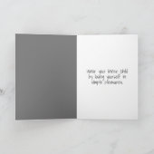 Cartoon Birthday Redhead Girl op Grey Kaart (Binnen)