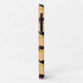 Cartoon Blackbird die een ijsscheurpatroon eet Case-Mate iPhone Case (Achterkant/links)