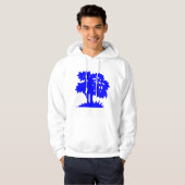 Cartoon - Blauw Hoodie (Voorkant volledig)