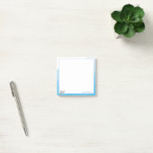 Cartoon Blauw Wit Grijs Haai Dierennaam Post-it® Notes (Kantoor)