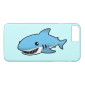 cartoon blauwe haai Case-Mate iPhone case (Achterkant (Horizontaal))