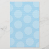 Cartoon Blauwe Olifant Kinder Kinderen Stippen Dan Briefpapier (Achterkant)