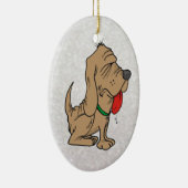 cartoon bloedhond keramisch ornament (Rechts)