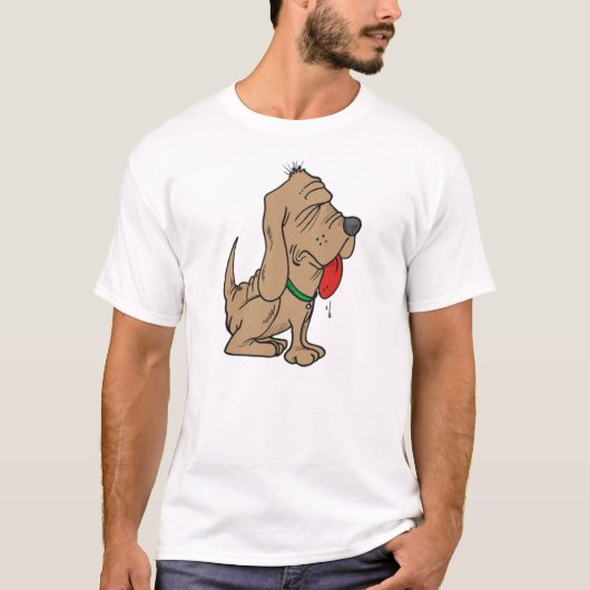 cartoon bloedhond t-shirt (Voorkant)