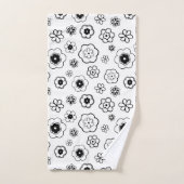 cartoon Bloemen badhanddoek set Bad Handdoek (Handdoek)