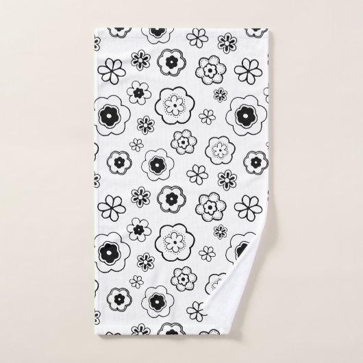 cartoon Bloemen badhanddoek set Bad Handdoek (Handdoek)