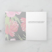 Cartoon Bloemen Die Jou Missen Kaart (Binnen)