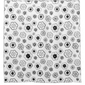 cartoon Bloemen Douchegordijn (Voorkant)