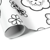 cartoon bloemen inpakpapier (Rol Hoek)