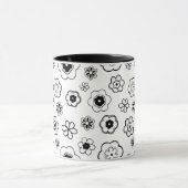 cartoon bloemen koffiemok mok (Midden)