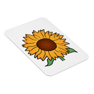 Cartoon Bloemen, Zomer Bloem Zonnewiel Magneet