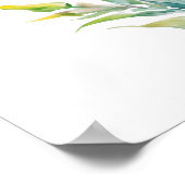 Cartoon bloemillustratie poster (Hoek)