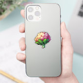 Cartoon bloemkool sticker (Telefoon)