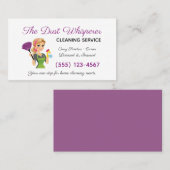 Cartoon Blonde Maid House Visitekaartje (Voorkant / Achterkant)