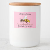 Cartoon Blossom Honey Jar Labels Voedselcontainer Etiket (Voorkant)