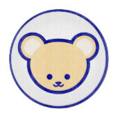 Cartoon Blue beige Teddy Bear Cute Graphic Snijplank (Voorkant)