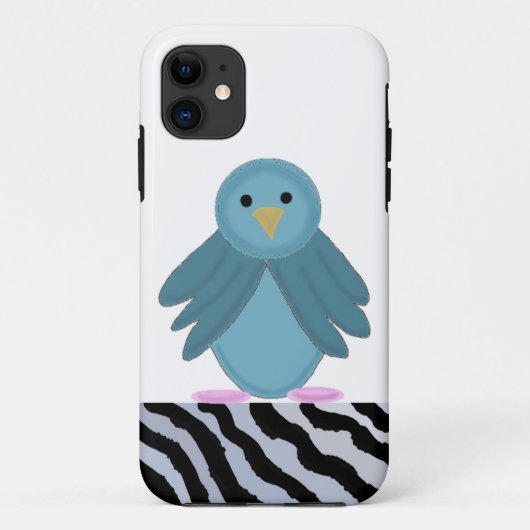 Cartoon Blue Bird Case-Mate iPhone Case (Achterkant)
