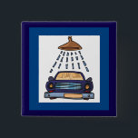 Cartoon Blue Car Wash Vintage Auto Detailing Vierkante Button 5,1 Cm<br><div class="desc">Add a touch of personality to your jacket, bag, or lanyard with this custom round pin-back button. Crafted with a durable metal base and a protective mylar coating, this badge is designed to showcase vibrant colors and sharp details. Whether you are looking for a unique gift, a promotional item for...</div>