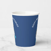 Cartoon Blue-Footed Booby Bird Party Papieren Bekers (Links)