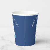 Cartoon Blue-Footed Booby Bird Party Papieren Bekers (Rechts)