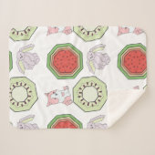 Cartoon Blue Heeler Speelgoed Sherpa Deken (Voorkant (horizontaal))