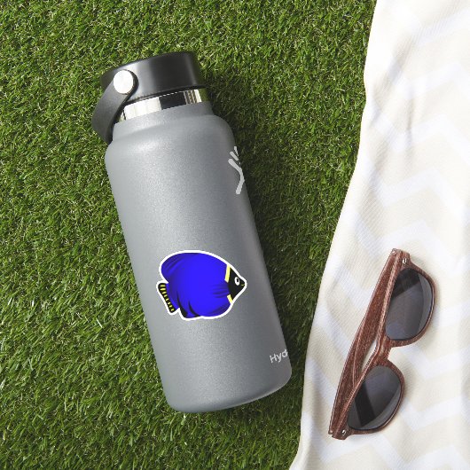 Cartoon Blue Yellow Fish Sticker (HydroFlask Insitu)