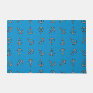 Cartoon Boat Anker Set Deurmat