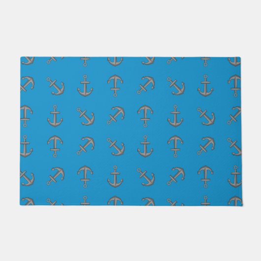 Cartoon Boat Anker Set Deurmat (Voorkant)