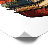 Cartoon boeken poster (Hoek)