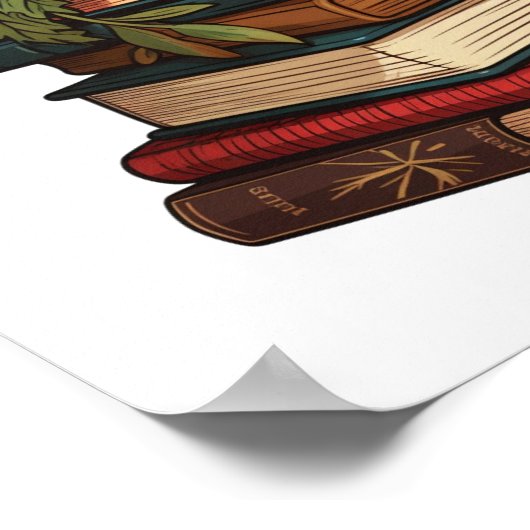 Cartoon boeken poster (Hoek)