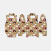 Cartoon Boerderij patroon Gable-gunstig vak Bedankdoosjes (Uitgevouwen)