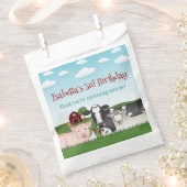 Cartoon Boerderijdieren Kind Verjaardag Dank u Bedankzakje (Geknipt)