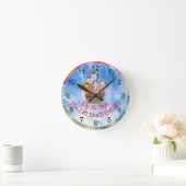 Cartoon boerendieren vliegen zo hoog in de lucht ronde klok (Huis)