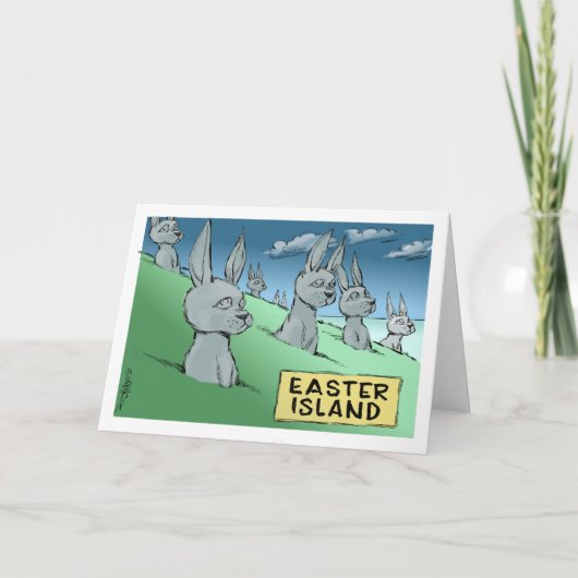 Cartoon Bon Voyage op uw cruise. Feestdagen Kaart (Voorkant)