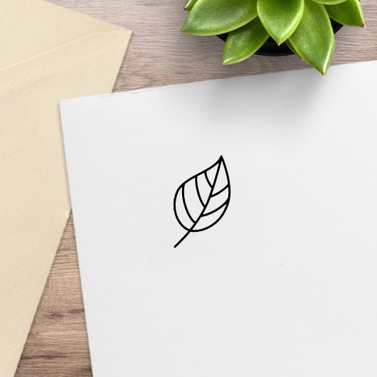 Cartoon Boom Leaf Loyalty krijgt één gratis Kaart Rubberstempel