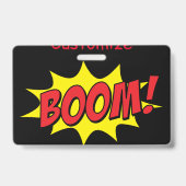 Cartoon Boom Thunder_Cove Badge (Achterkant)