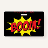 Cartoon Boom Thunder_Cove Badge (Achterkant)