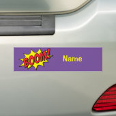 Cartoon Boom Thunder_Cove Bumpersticker (Op auto)