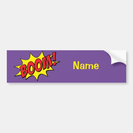 Cartoon Boom Thunder_Cove Bumpersticker (Voorkant)