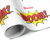 Cartoon Boom Thunder_Cove Cadeaupapier (Rol Hoek)