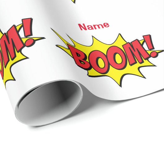 Cartoon Boom Thunder_Cove Cadeaupapier (Rol Hoek)