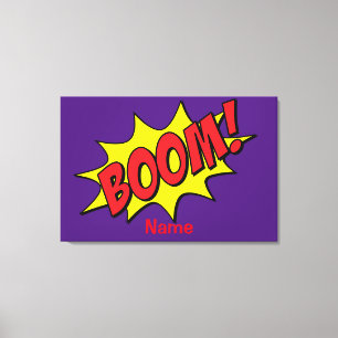 Cartoon Boom Thunder_Cove Canvas Afdruk